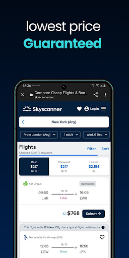 Cheap Flights & Tickets App Screen 3