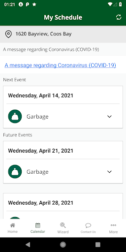 Les Sanitary Service Screen 3