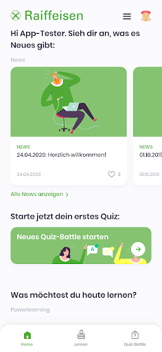 Android application Raiffeisen Azubi-App screenshort