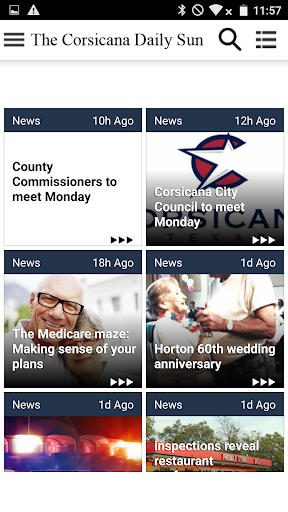 Corsicana Daily Sun Screenshot