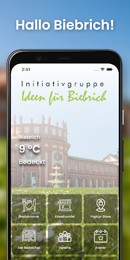 Android application Biebrich bewegt screenshort