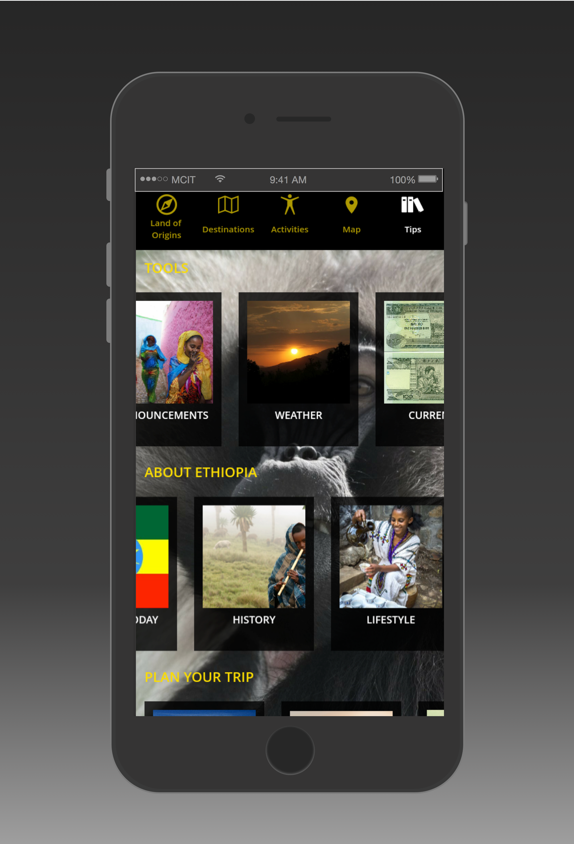 Android application Ethiopia Land of Origins screenshort