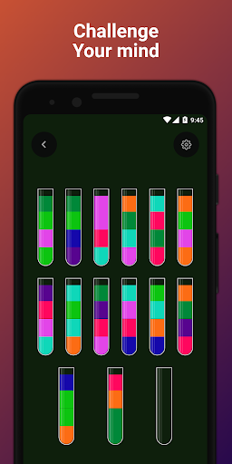 Water Flasks Sort Puzzle Game Screen 2