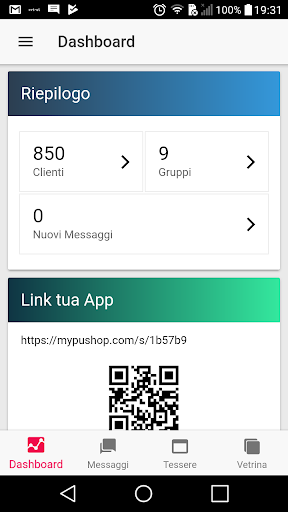 myPushop Business Manager Screen 2
