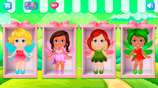 女の子向けの妖精メイクオフラインゲーム girls game