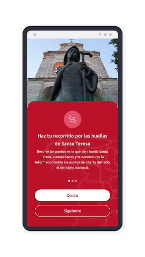 Android application Huellas de Teresa screenshort