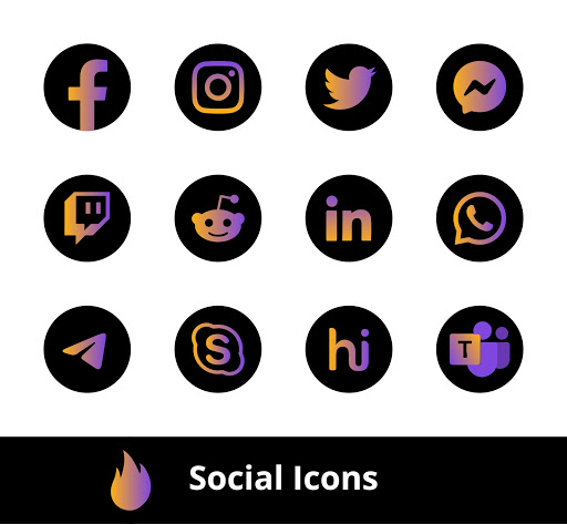 Blazing Icon Pack Screen 2