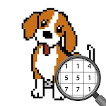 Dog Pixel Art Paint by Numbers Apk