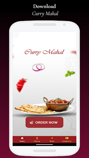 Android application Curry Mahal East Kilbride screenshort