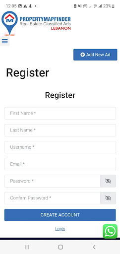 Android application Property Map Finder - Lebanon screenshort