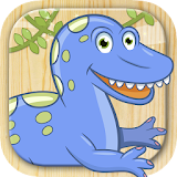 Paint and color dinosaurs game icon