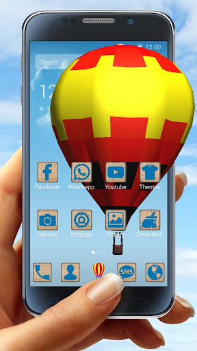 Air Balloon in Sky 3D Live Theme