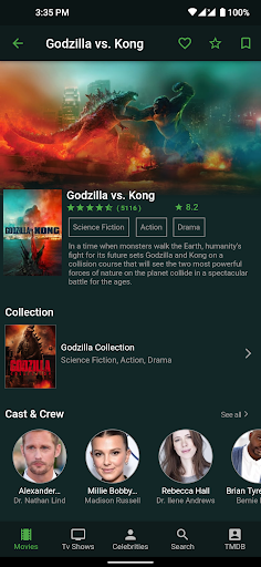 TMDb Movies Tv Shows Screen 2