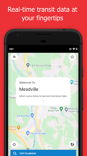Android application CATA myStop screenshort