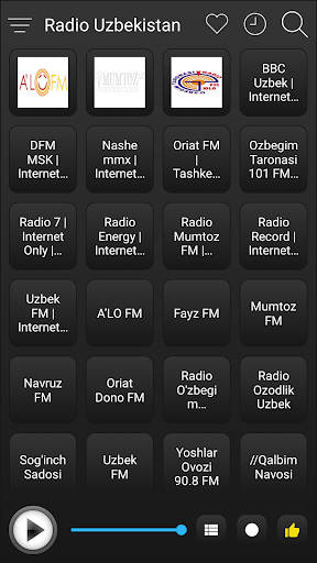 Uzbekistan Radio FM AM Music Screen 2