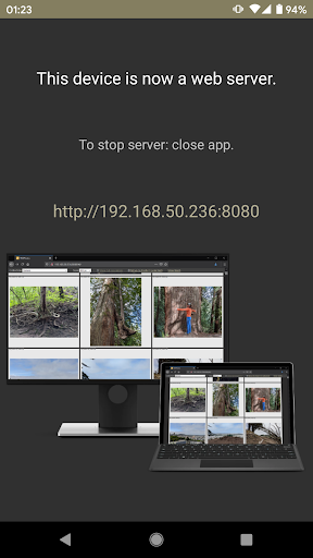 Android application WifiPhotos screenshort
