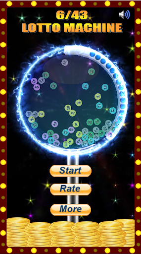 Android application 6/43 Lotto Machine screenshort