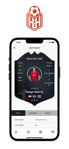 Android application H2h Sports screenshort