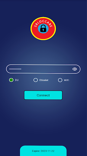 Android application Sbloccare VPN - No Log Policy screenshort