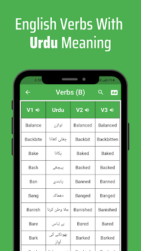 Verbs Urdu Screen 3