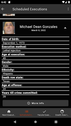 Death Row Calendar USA Screen 3