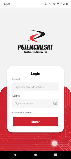 Android application PotencialSat screenshort