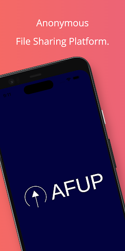 Android application AFUP (Anonymous File Upload) screenshort