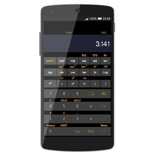 Android application Scientific Calculator screenshort