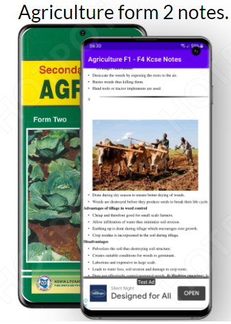 Agriculture: Notes handbook Screen 2
