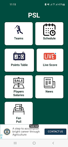 Android application PSL Schedule : Prediction 2025 screenshort