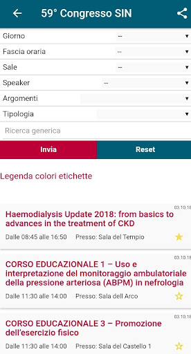 Android application Congresso Sinitaly screenshort