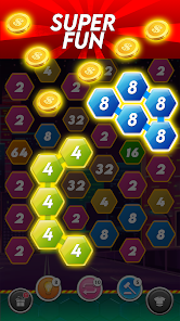 Screenshot 15 Hexagon Link Hexa Puzzle Game android