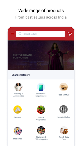 udaan lite: B2B for Retailers Screen 2