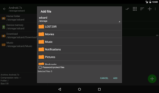 Screenshot of ZArchiver
