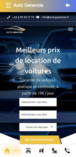 Android application Auto Genevois screenshort