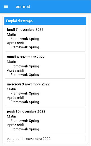 esimed étudiants Screen 3