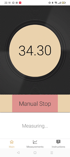 Android application Turntable Speed screenshort