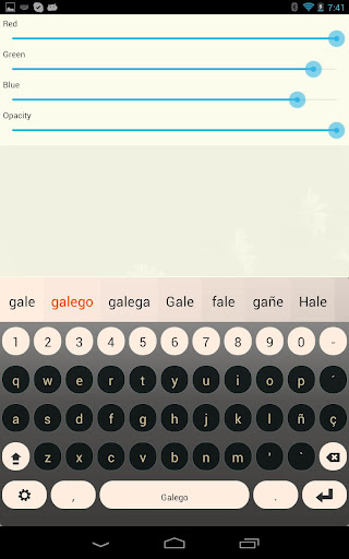 Android application Galego Keyboard Plugin screenshort