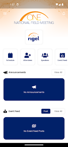 Rigel Event App Screen 2