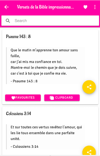 Versets biblique sur l amour Screen 2