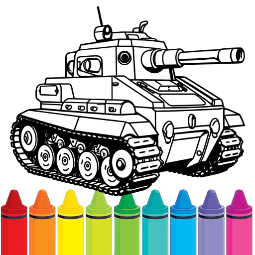 Military Tank Coloring Pages تنزيل على نظام Windows