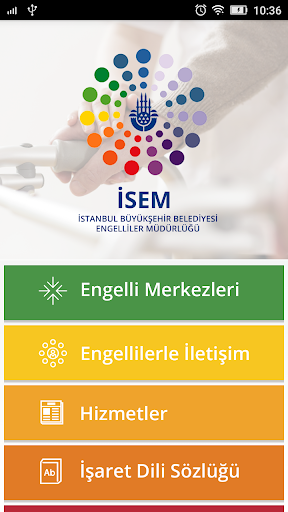 Android application İSEM İBB Engelliler Müdürlüğü screenshort
