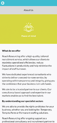 Reach Resourcing Screen 2