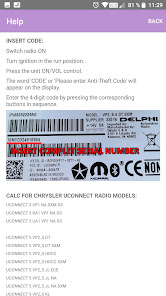 RADIO CODE for CHRYSLER DELPHI 1.0.1 APK + Mod (Unlimited money) untuk android