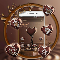 Chocolate Love Heart Launcher Theme