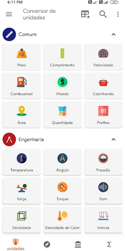 Visualização do aplicativo