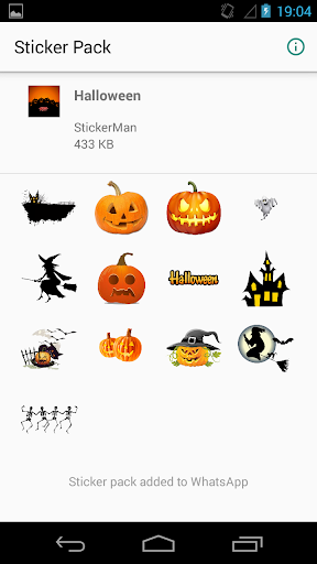 Halloween stickers for WhatsApp
