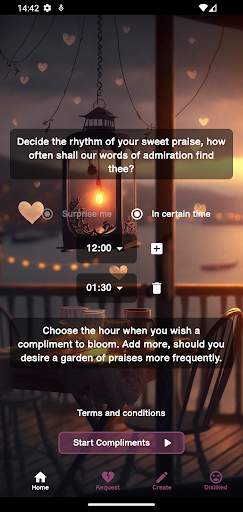 Gentle Compliments Screen 2