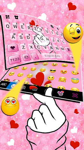 Romantic Hand Love Keyboard Th Screen 3