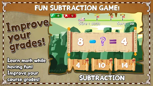 Subtraction Game - Crazy Maths